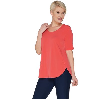 As Is Susan Graver Modern Essentials Liquid Knit ScNk Tunic