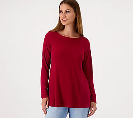 As Is Susan Graver Modern Essentials Pet LiquidKnitTunic