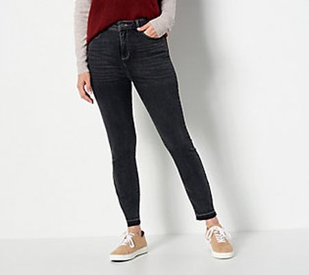 As Is Susan Graver Regular Stretch Denim Skinny Jeans