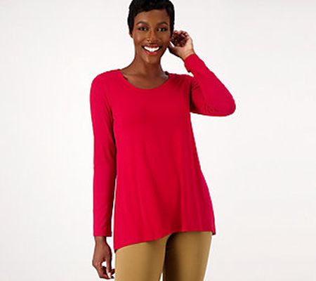 As Is Susan Graver Weekend Essentials Petite A-Line Tunic