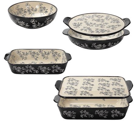 As Is Temp-tations Floral Lace 6-Pc Essential Bake & ServeSet