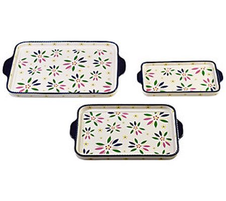 As Is Temp-tations Old World Set of 3 Nesting Serving Trays