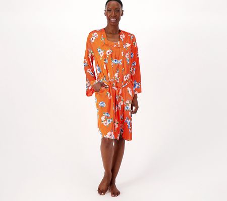 As Is Tolani Collection Chemise and Wrap Robe Set