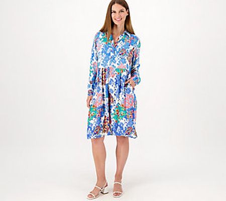 As Is Tolani Collection Long Sleeve WovenDress