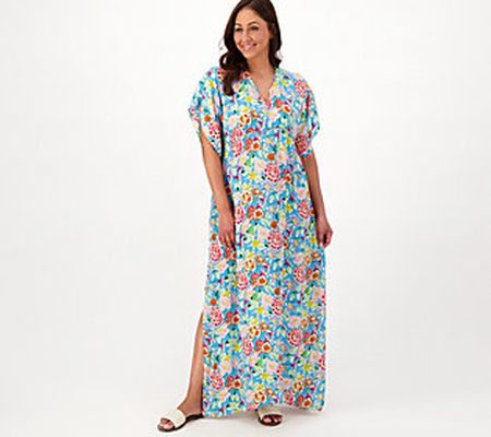 As Is Tolani Collection Printed Maxi Caftan Dress