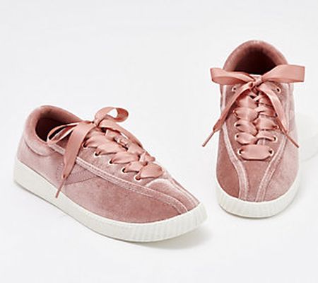 As Is Tretorn Lace-Up Sneakers - Nylite Plus Velvet