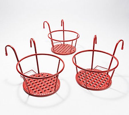 As Is Ultimate Innovations Set3 Rail Hanging Pot Holders