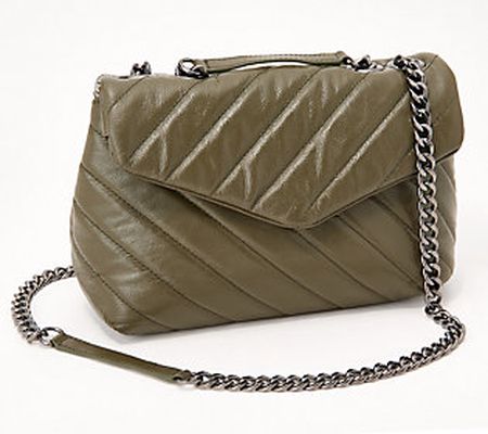As Is Vince Camuto Ottys Large Quilted Crossbody Bag