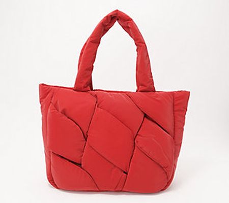 As Is Vince Camuto Puffy Nylon Woven Dayah Tote