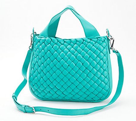 As Is Vince Camuto Puffy Weave Leather Tote - Miki