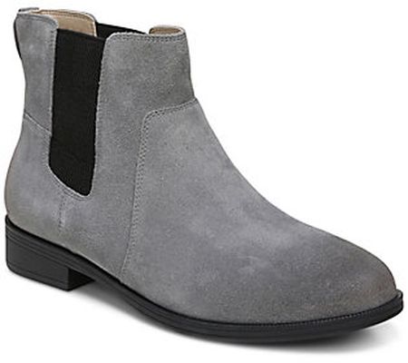 As Is Vionic Water Repellent Suede Chelsea Boots - Alana