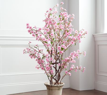 As Is Wicker Park In/Outdoor 4' Faux Cherry Blossom Bush