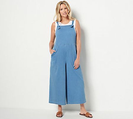 As Is Women with Control Prime Stretch Denim 2 Overalls w/Tk