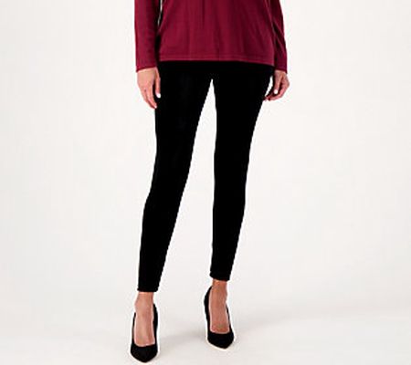 As Is Women with Control Regular TummyControl Velvet Leggings
