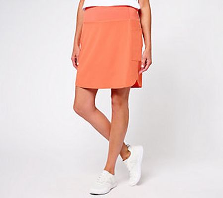 As Is zuda Stretch Woven Skort with Side Pockets