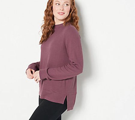 As Is zuda Waffle Pullover Top