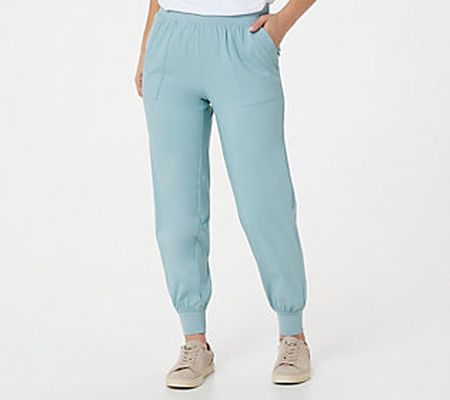 As Is zuda Z-Eco Cityscape Jogger Pants with Rib Knit Detail