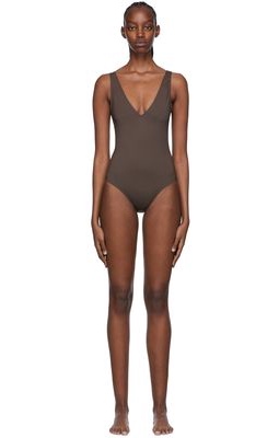 ASCENO Brown Comporta One-Piece Swimsuit
