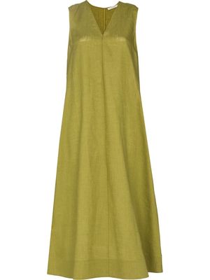 Asceno Capri pleated dress - Green