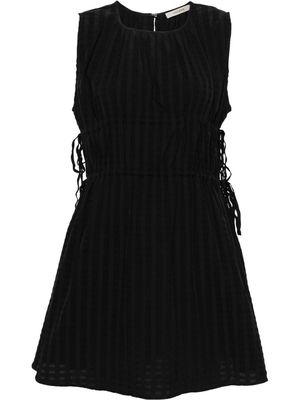 Asceno Como linen mini dress - Black