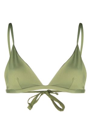 Asceno Genoa triangle bikini top - Green