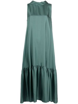 Asceno halterneck silk dress - Blue