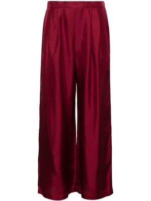 Asceno Isola mid-rise straight-leg trousers - Red