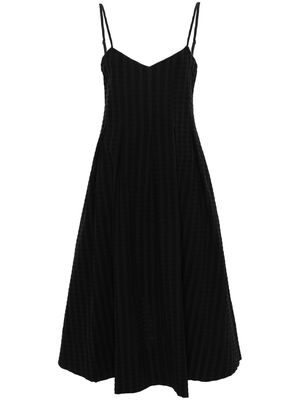 Asceno Kate textured midi dress - Black