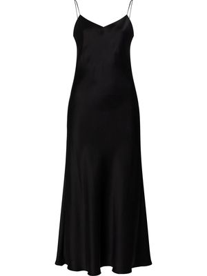 Asceno Lyon maxi slip dress - Black