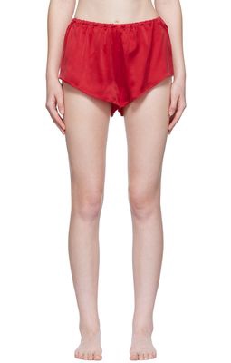 ASCENO Red Venice Pyjama Shorts