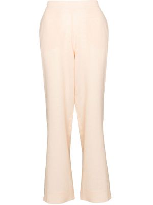 Asceno straight-leg organic linen trousers - Neutrals