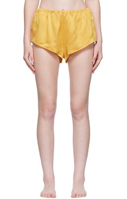 ASCENO Yellow Venice Pyjama Shorts