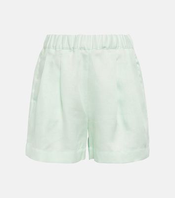 Asceno Zurich linen twill shorts