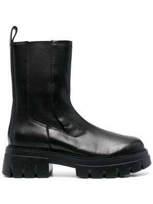 Ash 60mm chunky leather boots - Black