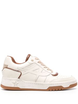 Ash Blake panelled leather sneakers - White