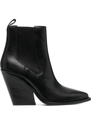 Ash Bowie elasticated-panel 100mm ankle boots - Black