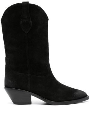 Ash Dalton 55mm suede boots - Black