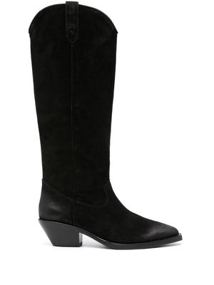 Ash Dolly 55mm leather boots - Black