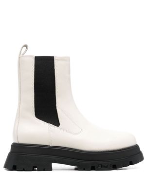Ash Elite 03 leather ankle boots - White