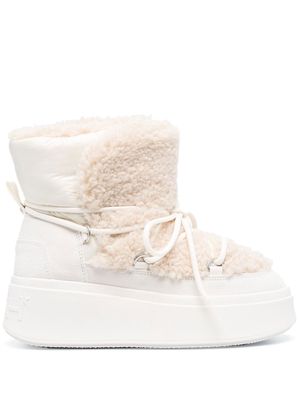 Ash faux-shearling ankle boots - Neutrals