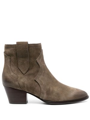 Ash Hurricane 55mm suede boots - Brown