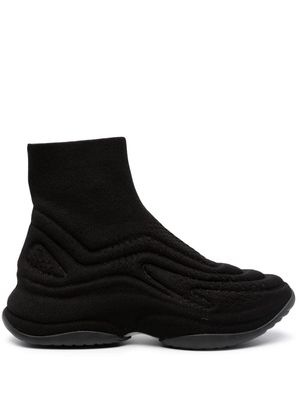 Ash knitted sock trainers - Black