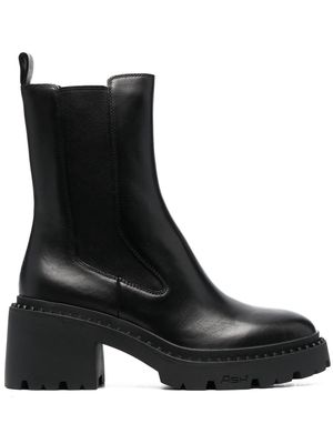 Ash leather ankle boots - Black