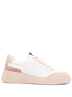 Ash logo-patch leather sneakers - White