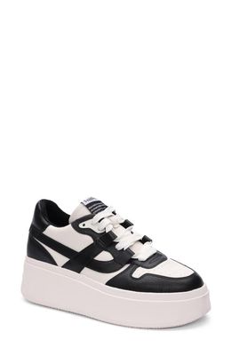 Ash Match Platform Sneaker in White/Black