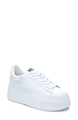 Ash Moby Sneaker in White/White/White