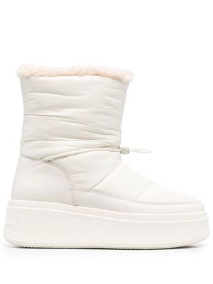 Ash padded round-toe boots - Neutrals