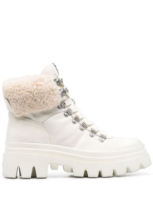 Ash Patagon shearling-trim boots - Neutrals