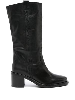 Ash Penelope 70mm leather boots - Black