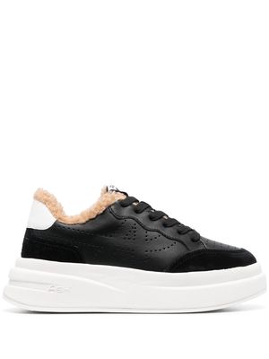 Ash perforated-logo chunky sneakers - Black